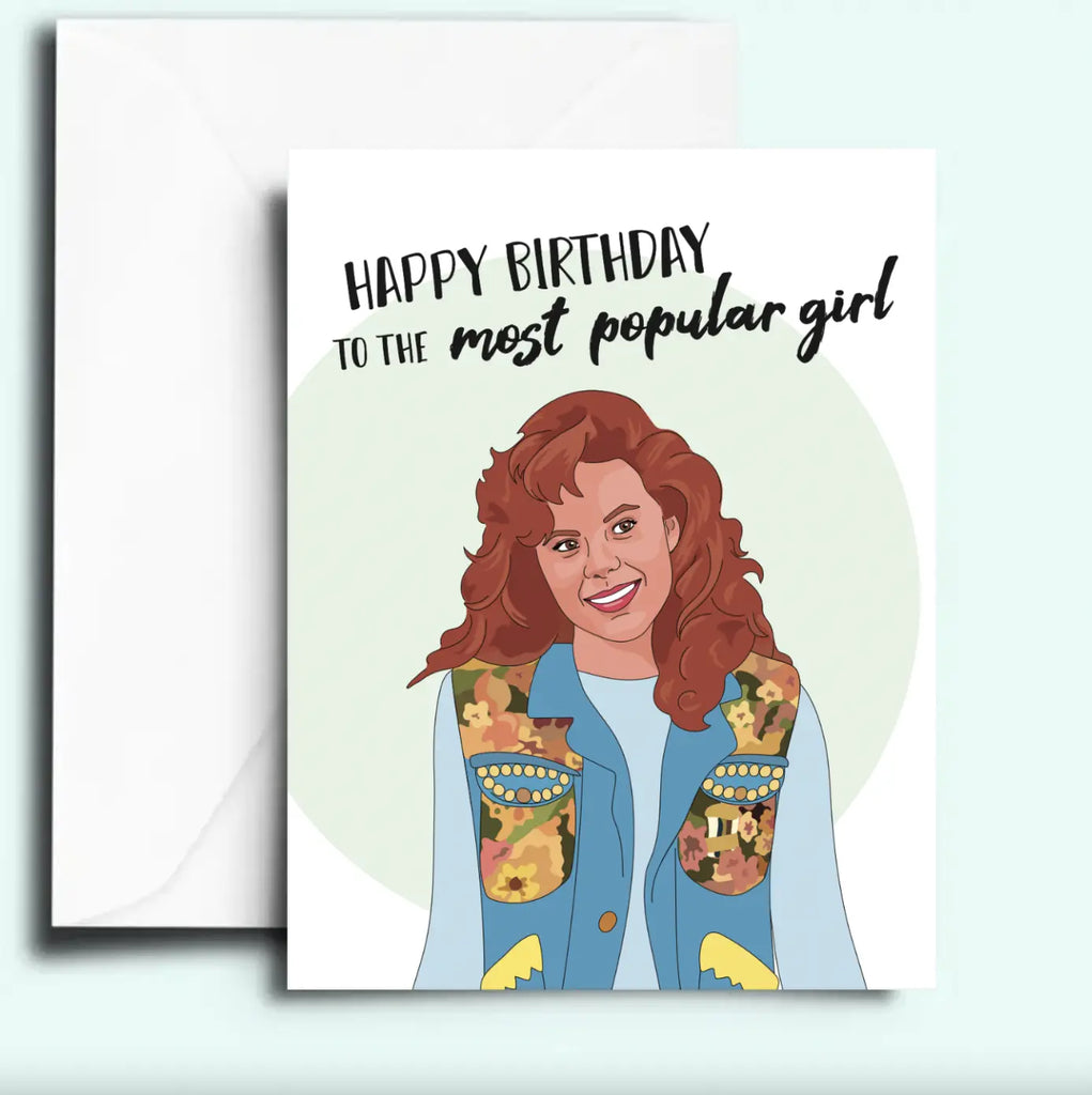 Most Popular Girl Teen Witch Birthday Card