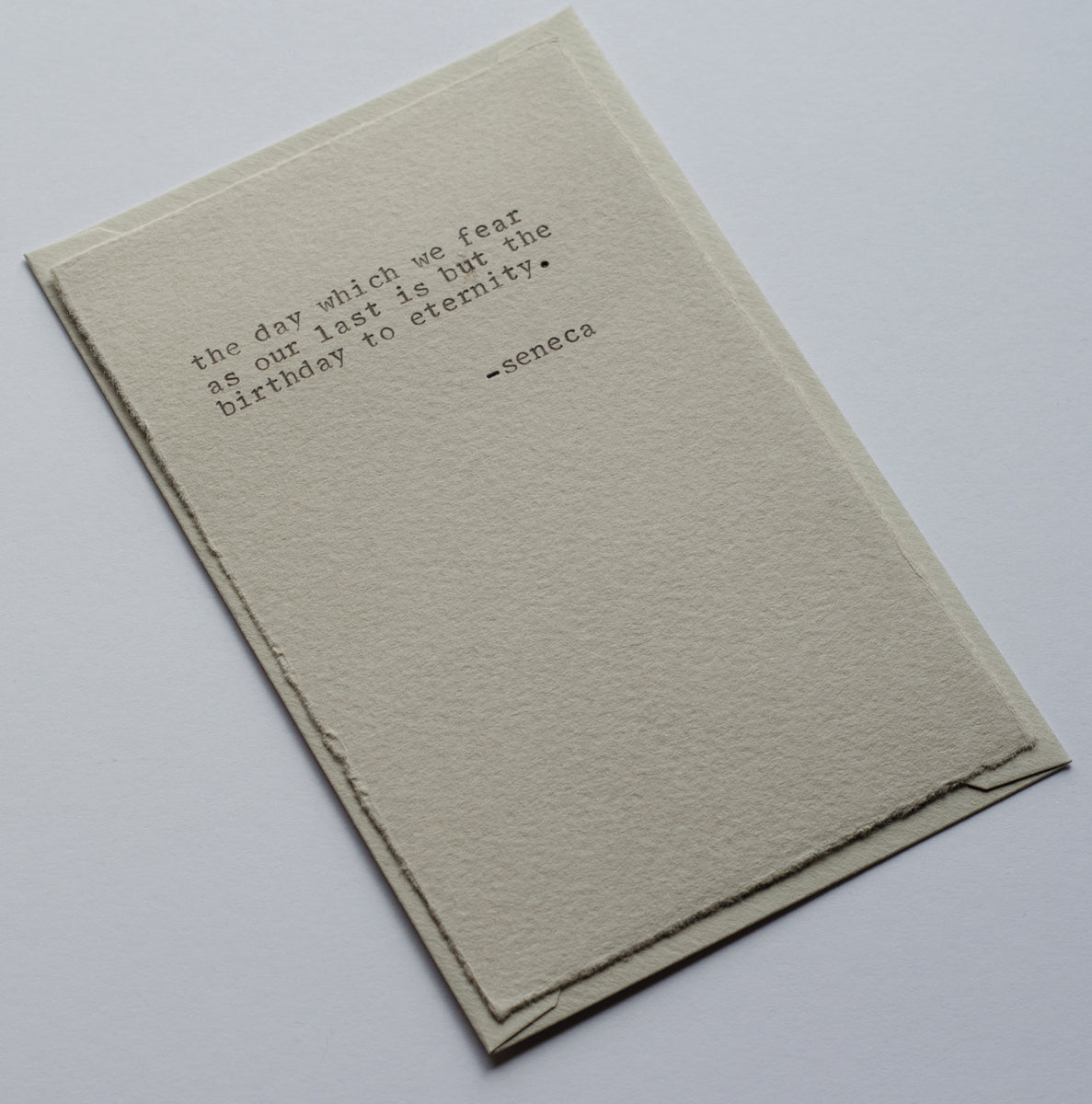 Seneca Inspirational Notecard – Paper Whale