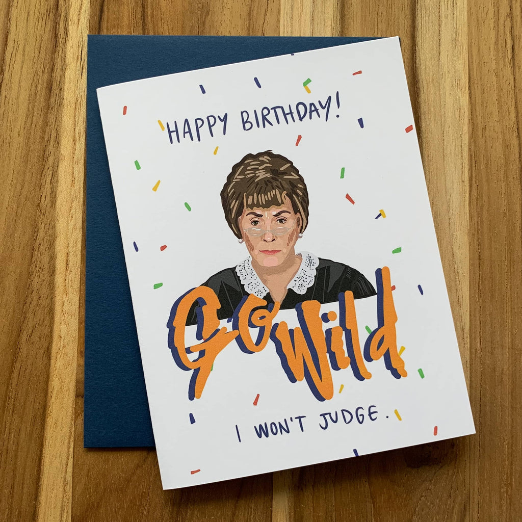 Judge Judy Happy Birthday Card