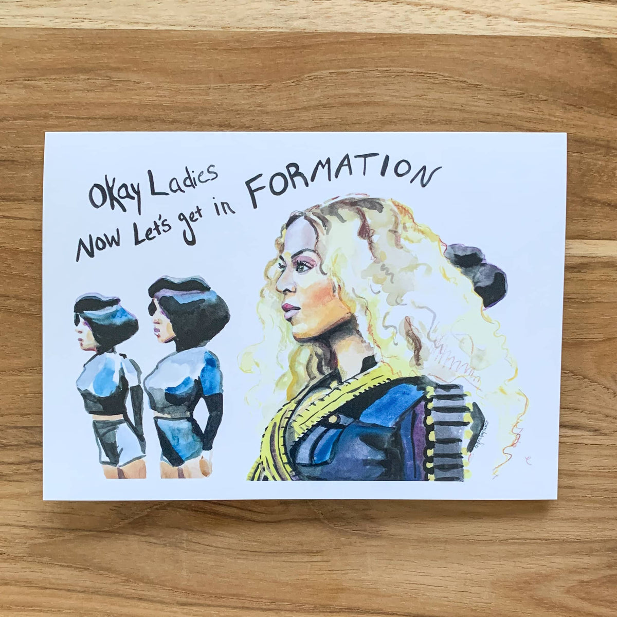 Beyonce Formation Portrait Quote Card – Paper Whale